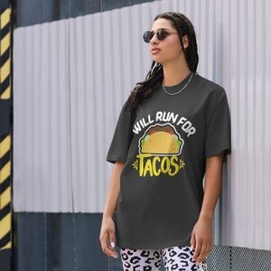Graphic Tee with Taco Print (READ DISCRIPTION)